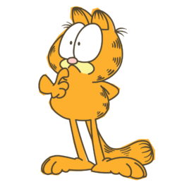 garfield line messaging sticker