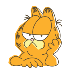 garfield line messaging sticker