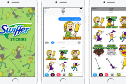 swiffer illustrated messaging sticker