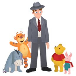 disney christopher robin group sticker