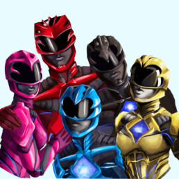 Power Rangers Group Sticker