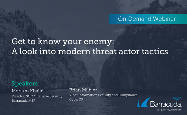 Get to know your enemy: A look into modern threat actor tactics