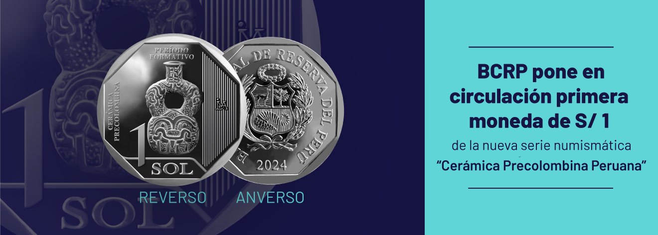 BCRP pone en circulación primera moneda de s/ 1 de la serie numismática “Cerámica Precolombina Peruana”