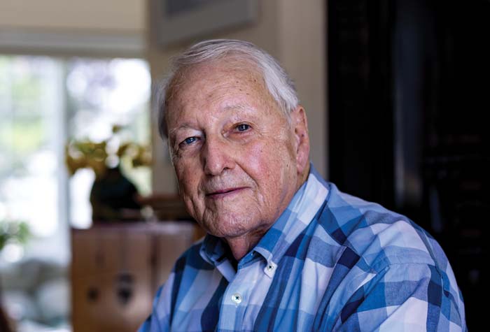 Fred Tirrell photographed at home