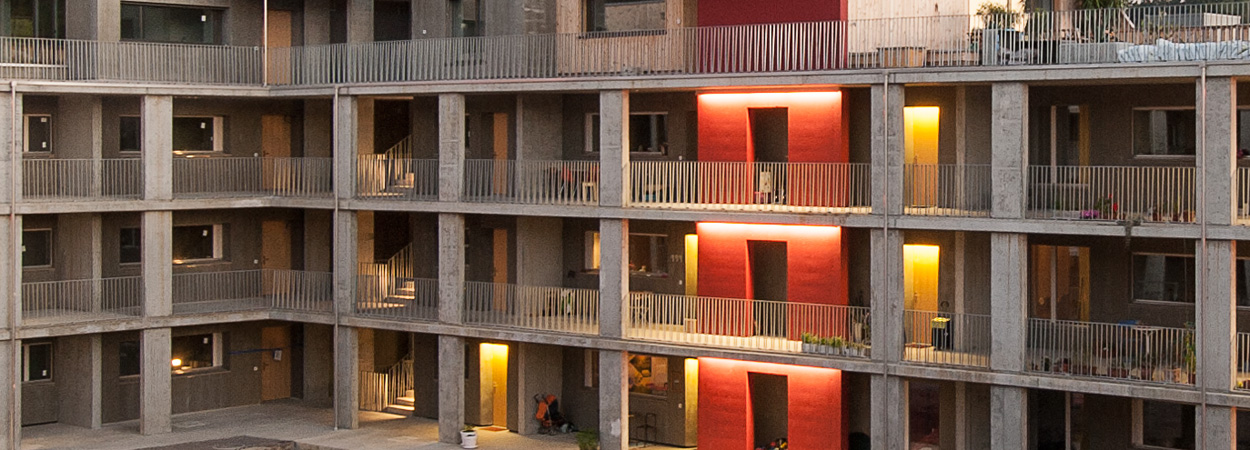 Fassade Wohnungsbau Oberfeld Ostermundigen