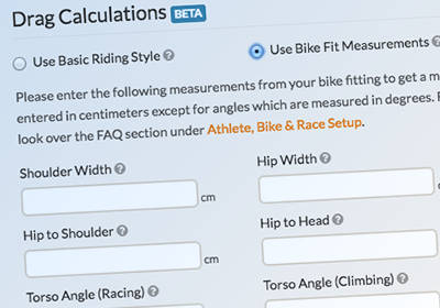 Fit Based Drag Calculator