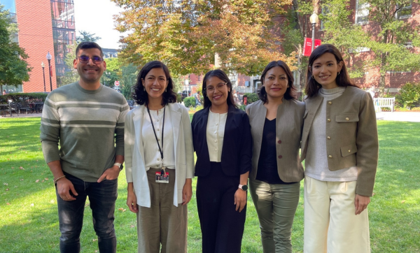 LEAD initiative scholars with Marcia Jimenez and Marco Chivardi on Talbot Green.