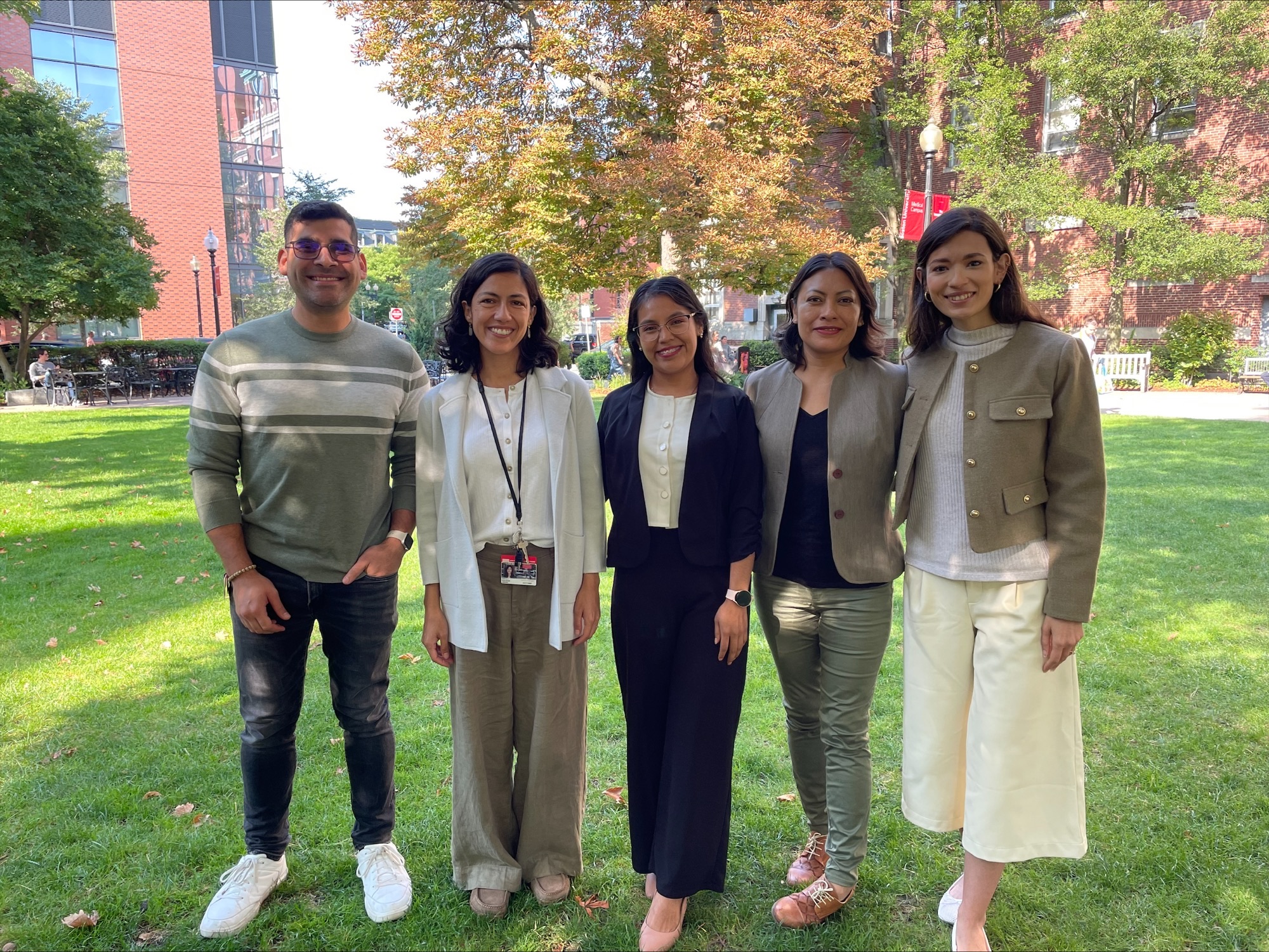 LEAD initiative scholars with Marcia Jimenez and Marco Chivardi on Talbot Green.