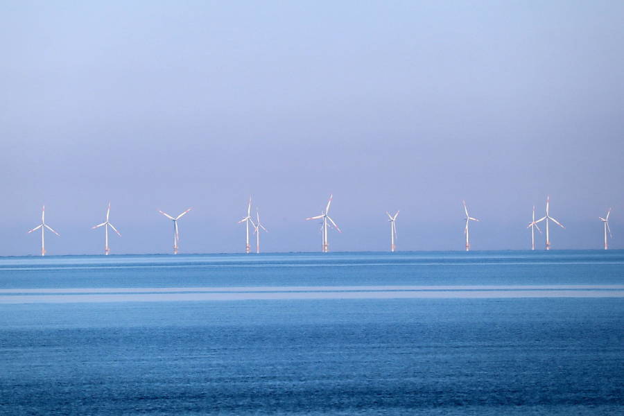 offshore wind power through wind farms at see