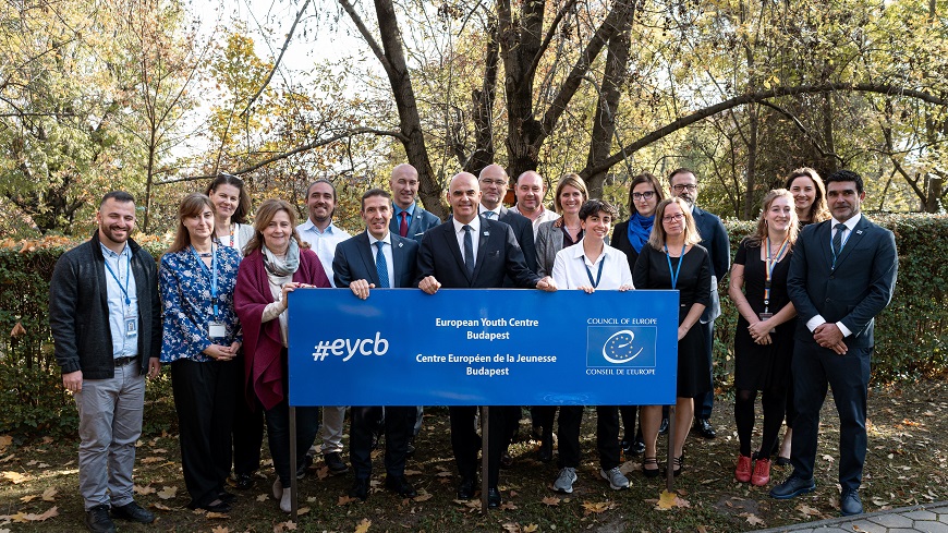 Secretary General of the Council of Europe visits the European Youth Centre Budapest