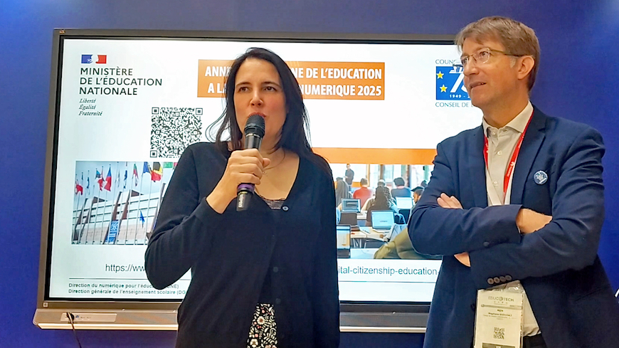 France presents the European Year of Digital Citizenship Education 2025 at Educatech