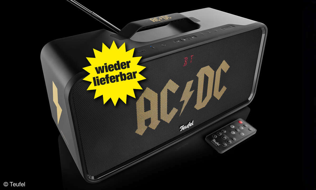 Teufel Boomster AC/DC-Edition Power Boombox mit aktivem Subwoofer