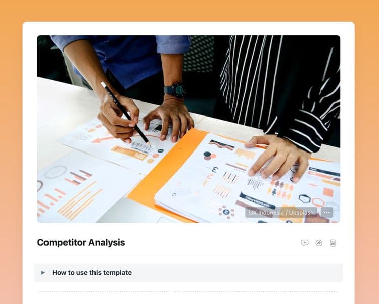 Craft Free Template: Gain invaluable insights for your business with this competitor analysis template.