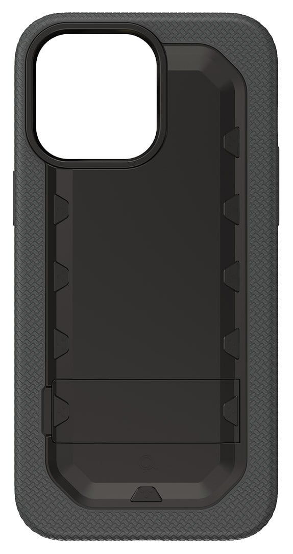 Soporte de Doble Capa Quikcell ADVOCATE - iPhone 14 PLUS - Negro Armadura