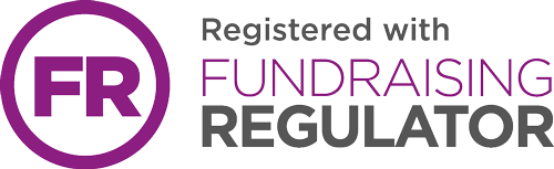 Registered with the Fundraising Regulator logo