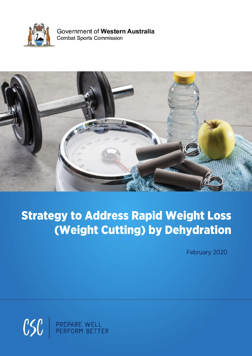 Strategy to Address Rapid Weight Loss (Weight Cutting) by Dehydration cover