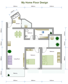 2 Bed Floor Plan