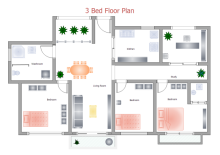 3 Bed Floor Plan