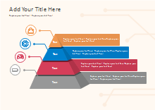 3D Staged Icons Pyramid Diagram