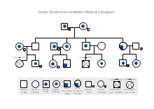 Down Syndrome Hereditary Medical Genogram