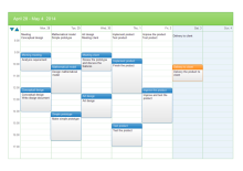 Plan a Show Gantt Chart