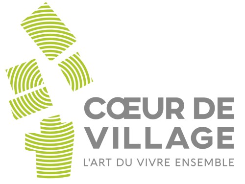 Coeur de village Logo avec slogan