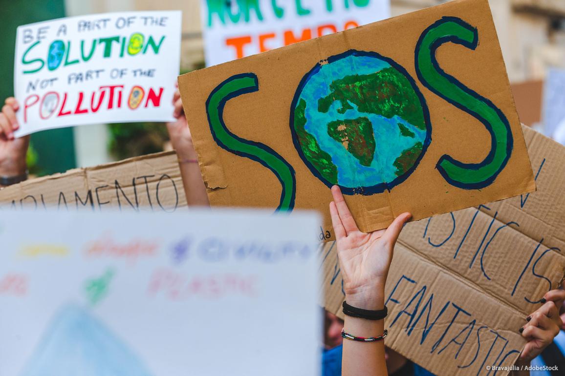 Demonstration gegen den Klimawandel