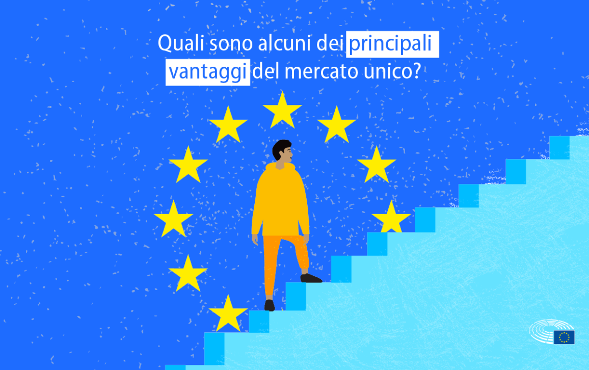 La scheda introduce i vantaggi offerti dal mercato unico dell'UE