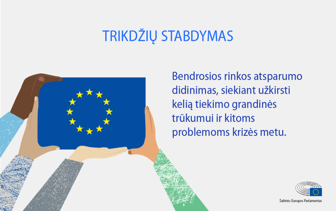 Trikdžių stabdymas.