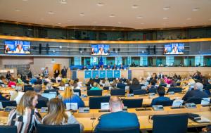 MEPs sitting in meeting room