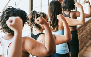 String women in the gym