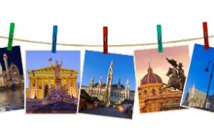 Postcards of European capitals