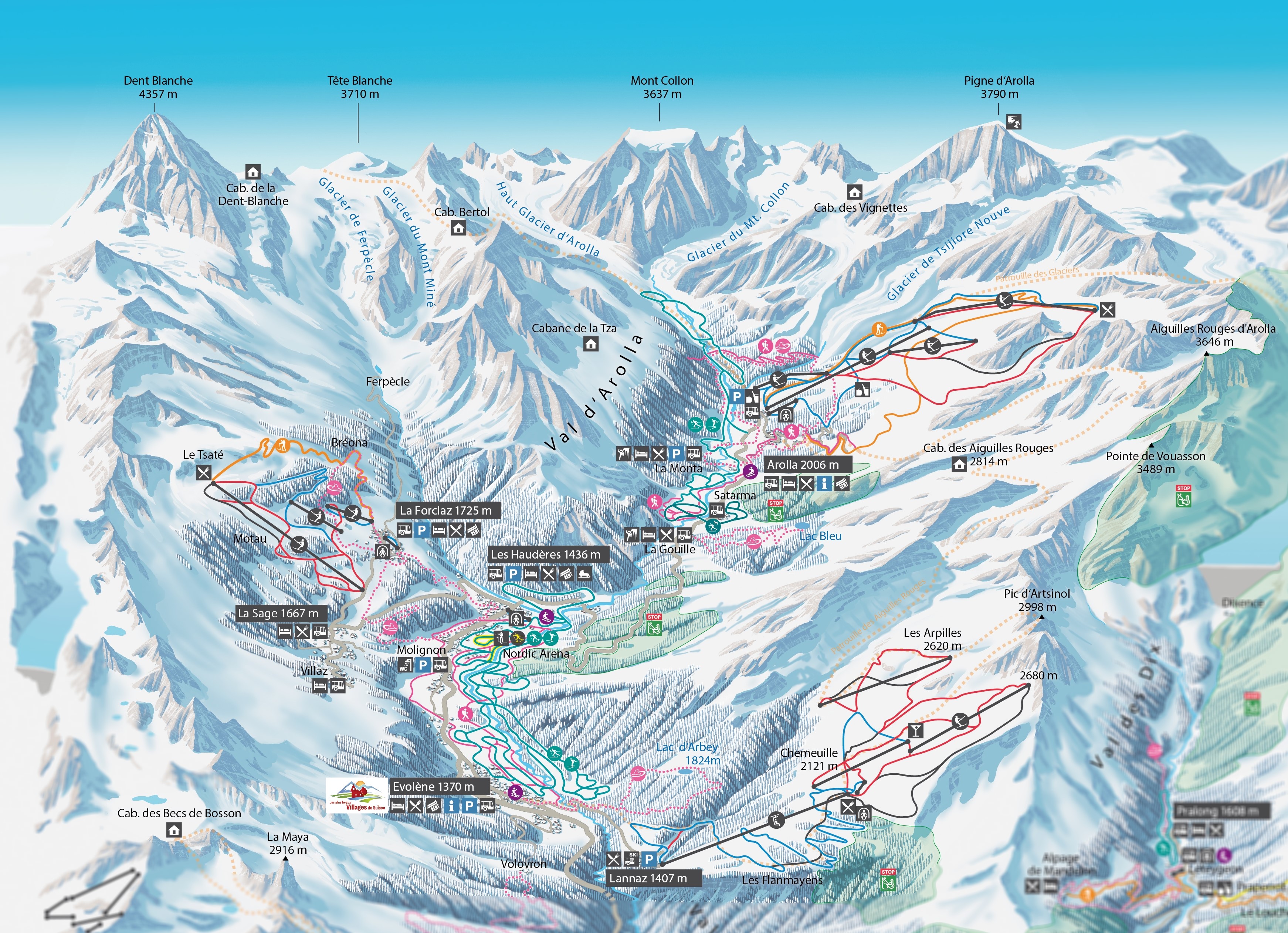 Plan des pistes