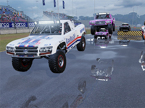 <strong>TUNED TO PERFECTION</strong> <span>Comes fully loaded with all the DLCs: Classic Car-Nage destruction derby, Drift and Endurance modes, added Career and Story events, and bonus cars and tracks.</span>