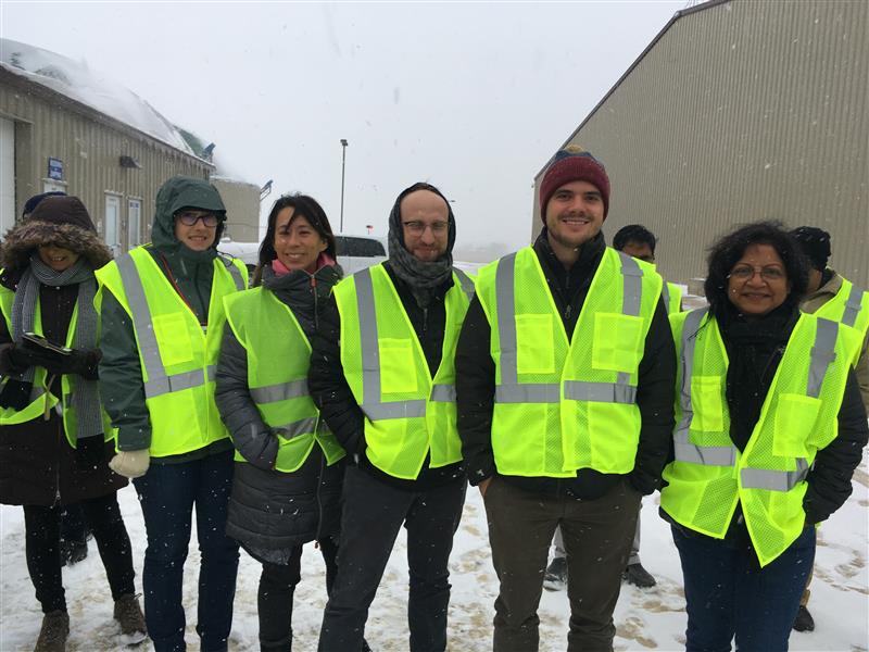 Representatives of the GMI Biogas Subcommittee on a site visit to a biogas facility site during the Biogas Subcommittee meeting held in Wisconsin, United States, 2019. <br><span class='small text-muted'>(2019, Wisconsin, United States)</span>