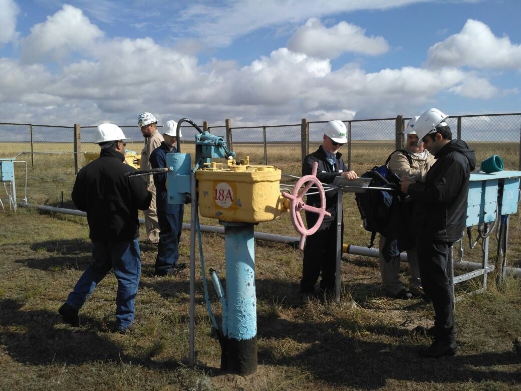 Site visit to an oil & gas compressor station in Kazakhstan, 2016. <br><span class='small text-muted'>(2016, Kazakhstan)</span>