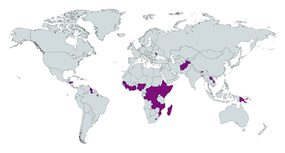 GPE Partner Countries with Completed ECCE Survey