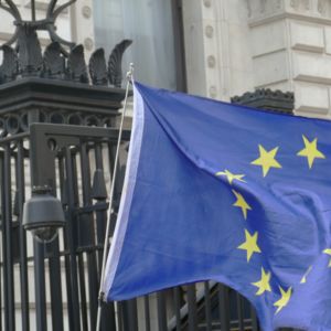 European flag at Downing Street ©Frederick Tubiermont