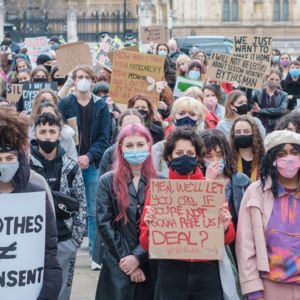 Protest against gender based violence