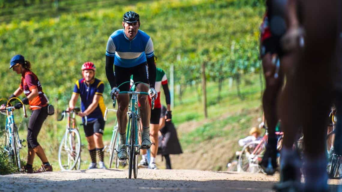 Gerard und ich an der Eroica di Gaiole