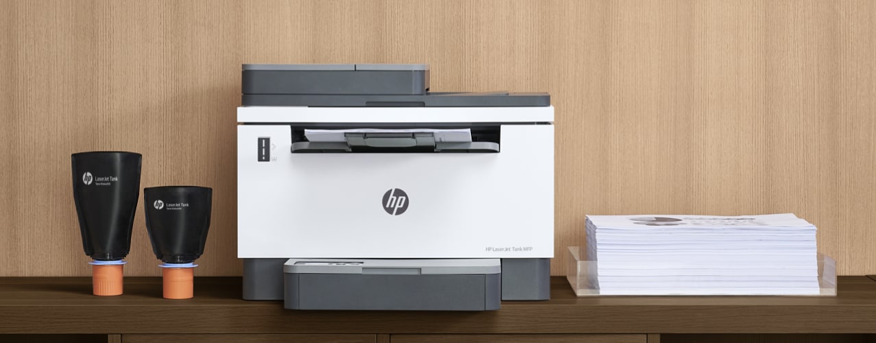 Destaques dos recursos da série HP LaserJet Tank