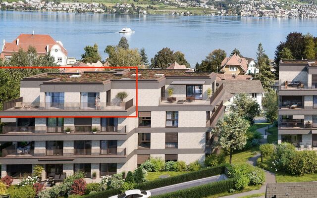 Neubau Attikawohnung am Zürichsee in zeitloser Eleganz