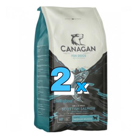 CANAGAN Scottich Salmon 2 x 12kg + 2 x lattine + 1x biscotti