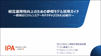 相互運用性向上のための参照モデル活用ガイドイメージ