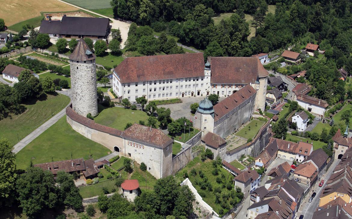 Le Château de Porrentruy, siège de la justice jurassienne