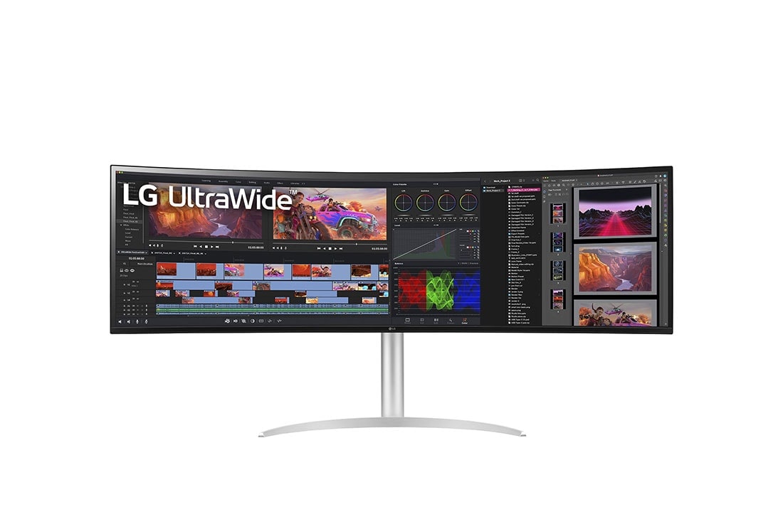 LG UltraWide™ Dual QHD Monitor, front view, 49BQ95C