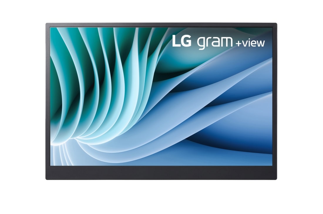 LG 16-inch +view for LG gram Portable Monitor with USB Type-C™, Front view, 16MR70