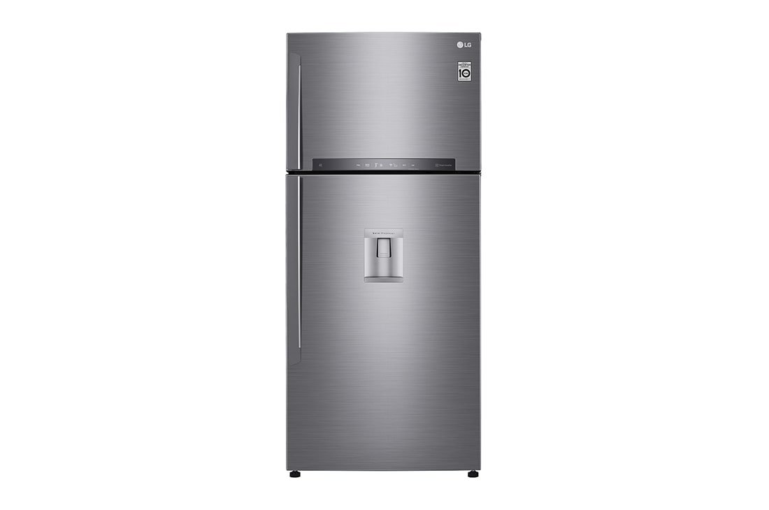 LG Frigider LG, 509 L, No Frost, Compresor Smart Inverter, WI-FI, Front view, GTF744PZPED