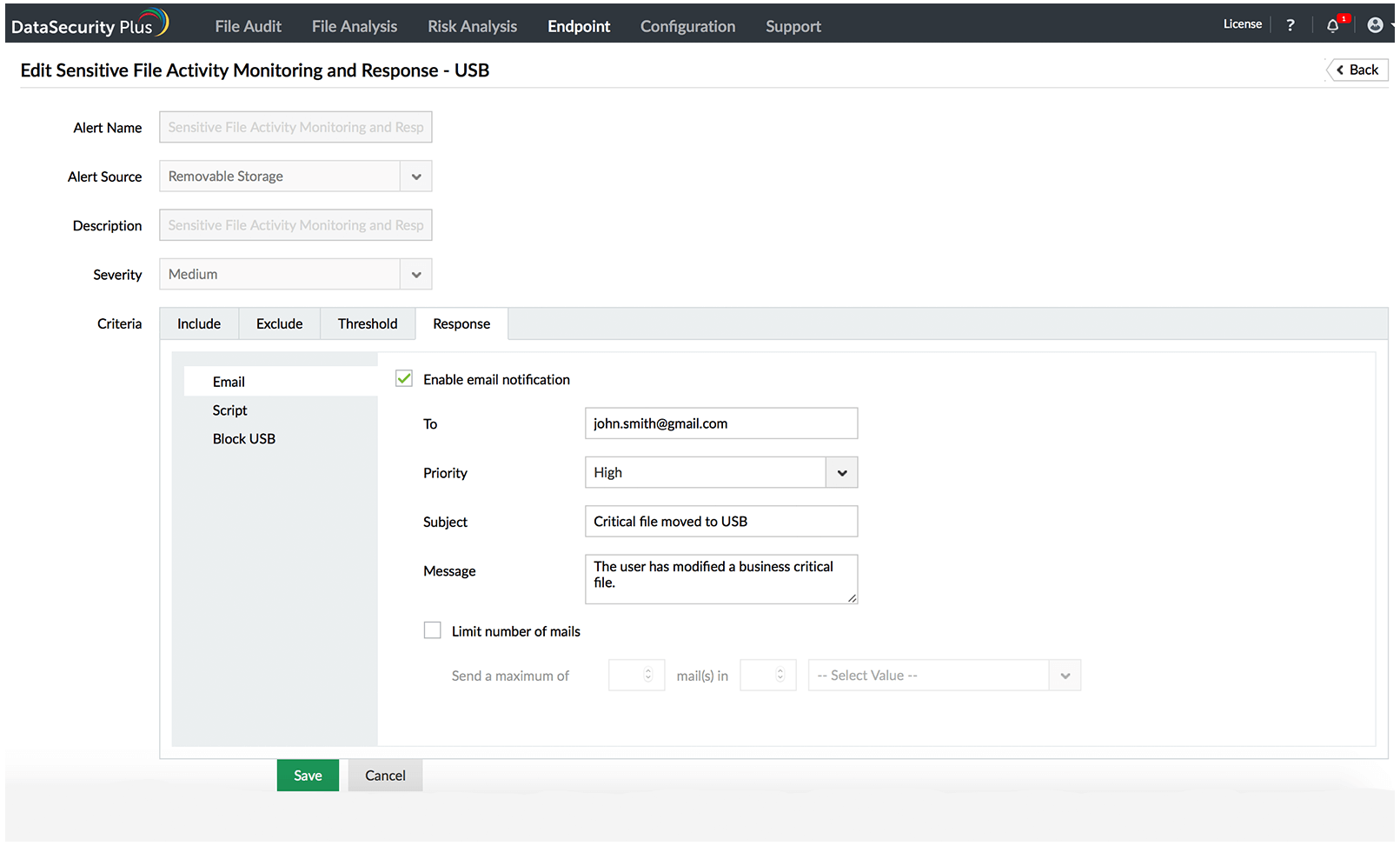 USB alert software