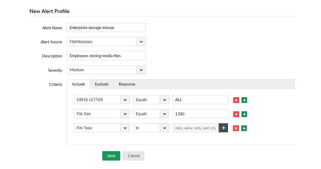 identify misuse of enterprise storage